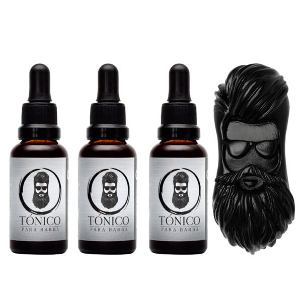 Tónico Para Barba (x3) + Barba Jabón + Barba jabón Gratis + ENVÍO GRATIS